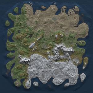 Thumbnail Rust Map: Procedural Map, Size: 5000, Seed: 2093622297, 19 Monuments