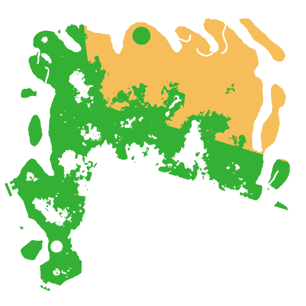 Biome Rust Map: Procedural Map, Size: 4500, Seed: 1234906623