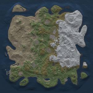 Thumbnail Rust Map: Procedural Map, Size: 4500, Seed: 6577631, 19 Monuments