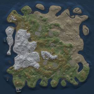 Thumbnail Rust Map: Procedural Map, Size: 4500, Seed: 12334, 19 Monuments