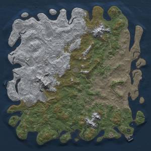 Thumbnail Rust Map: Procedural Map, Size: 6000, Seed: 159753, 19 Monuments