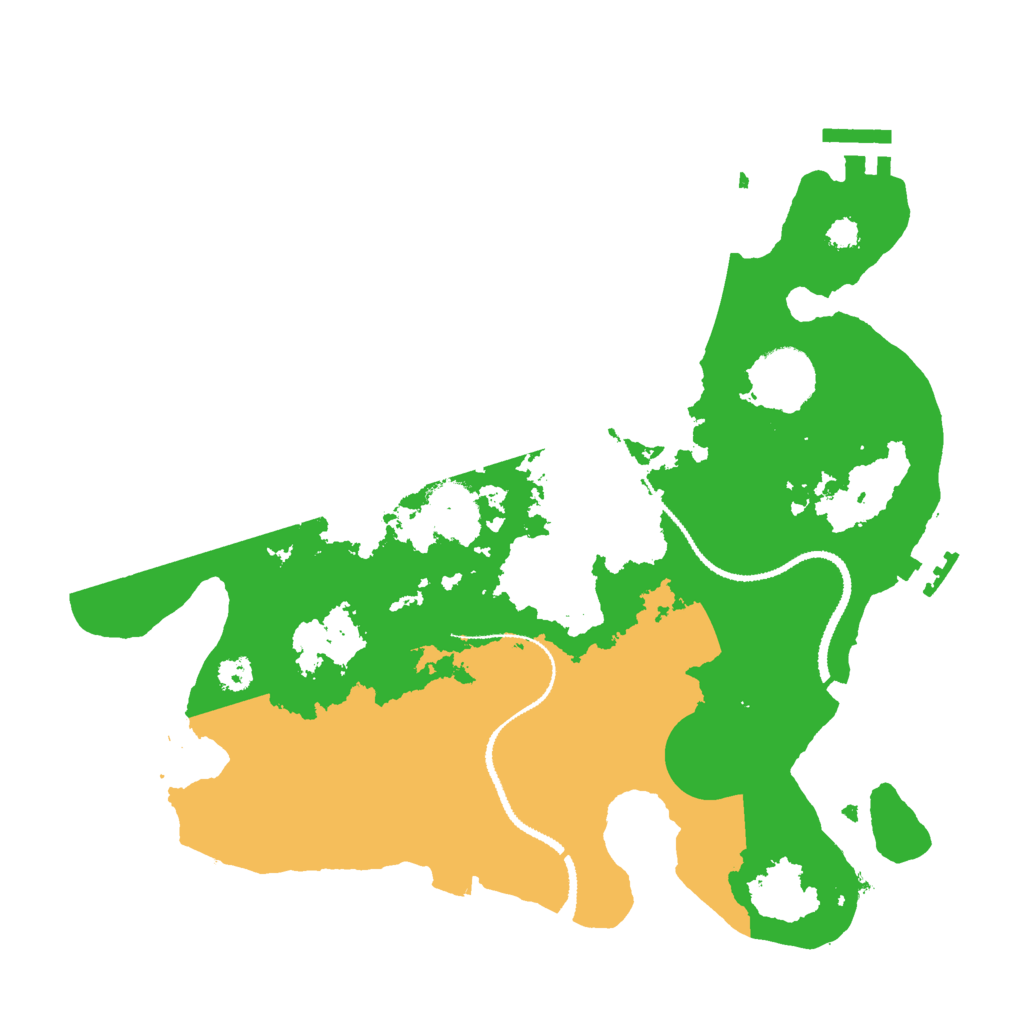 Biome Rust Map: Procedural Map, Size: 3000, Seed: 1190239755