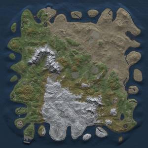 Thumbnail Rust Map: Procedural Map, Size: 5000, Seed: 2146122265, 18 Monuments