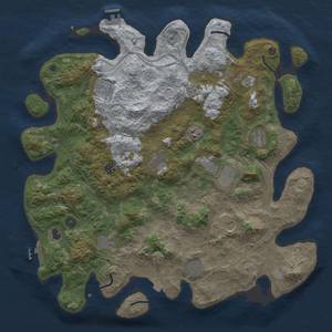 Thumbnail Rust Map: Procedural Map, Size: 4500, Seed: 1808262688, 19 Monuments