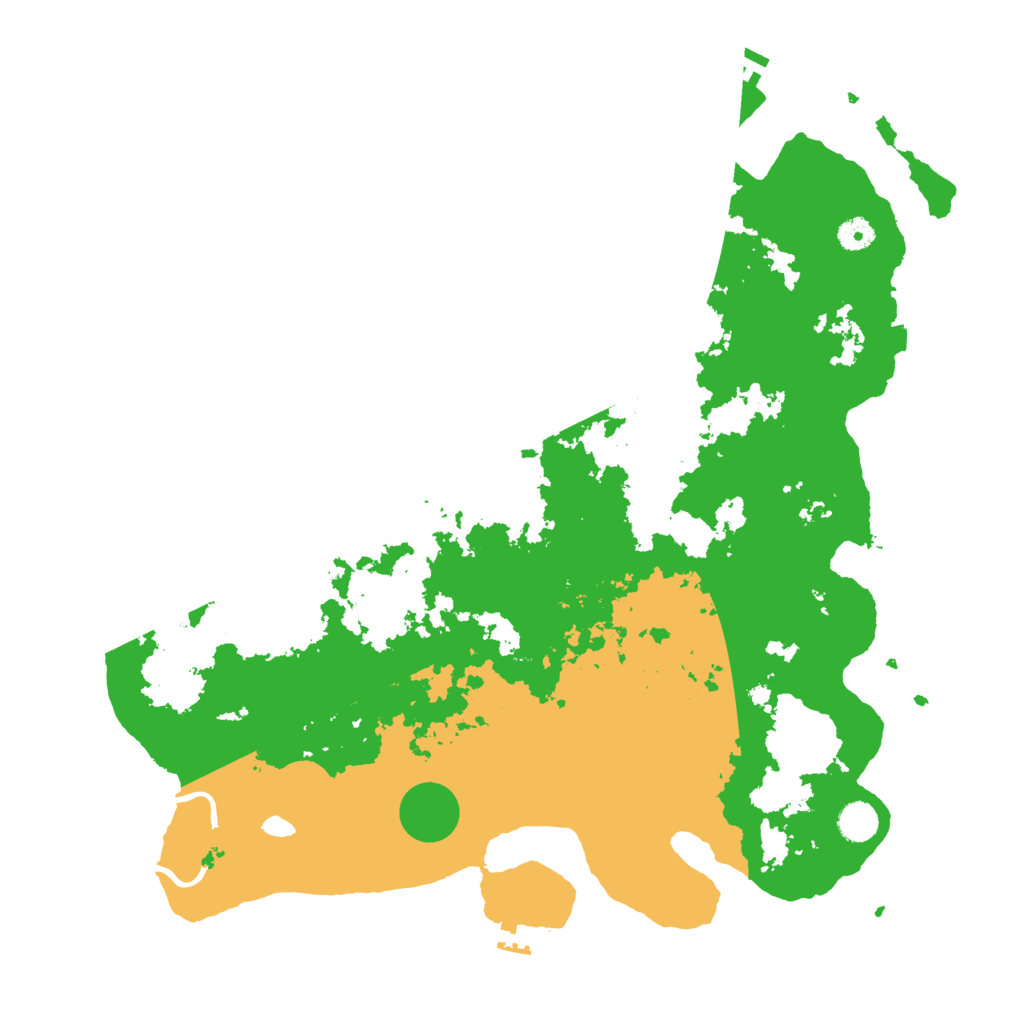 Biome Rust Map: Procedural Map, Size: 4500, Seed: 1304359197
