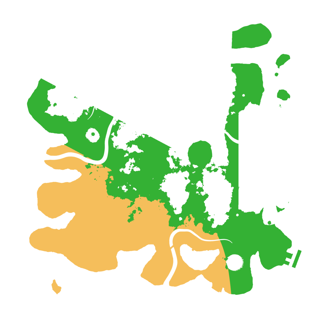 Biome Rust Map: Procedural Map, Size: 3500, Seed: 662511478