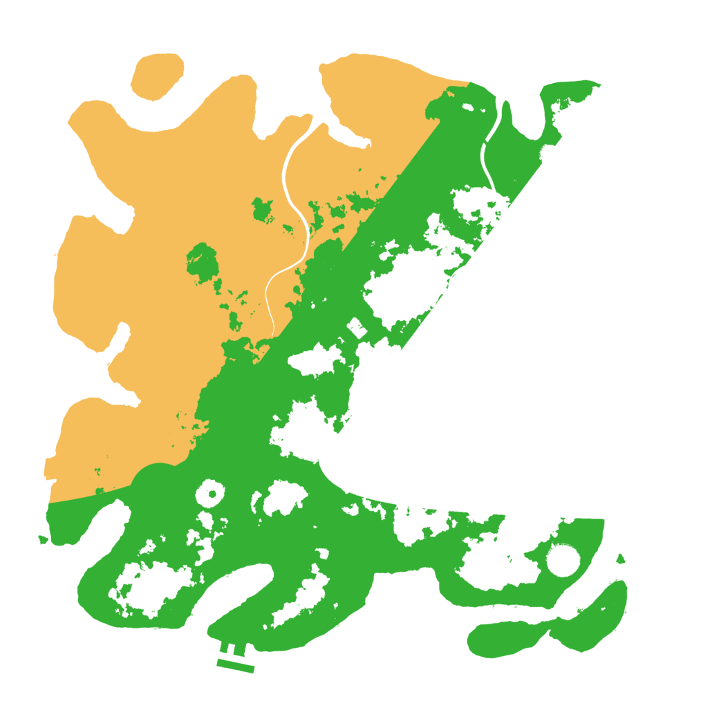 Biome Rust Map: Procedural Map, Size: 3800, Seed: 42128724
