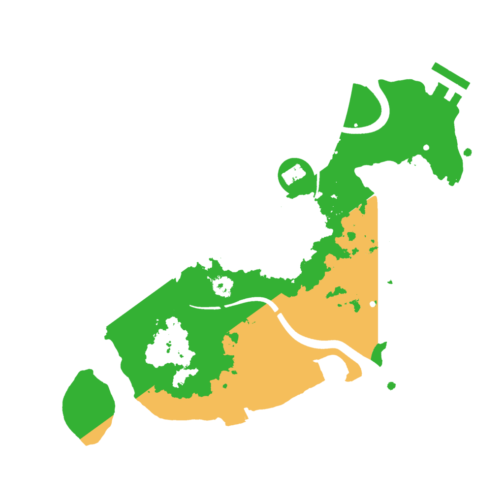 Biome Rust Map: Procedural Map, Size: 2500, Seed: 1935617988