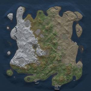 Thumbnail Rust Map: Procedural Map, Size: 4000, Seed: 1794446410, 19 Monuments