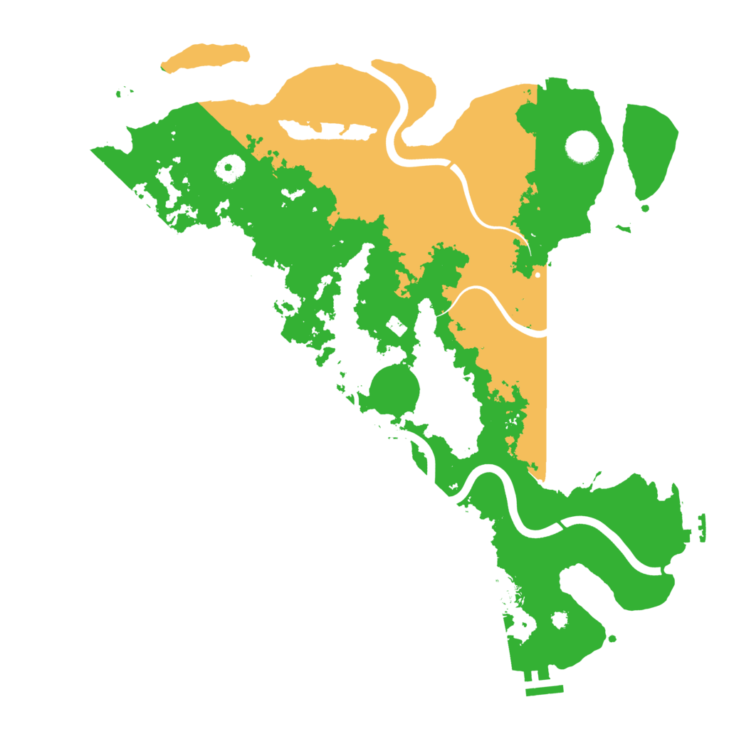 Biome Rust Map: Procedural Map, Size: 3900, Seed: 101
