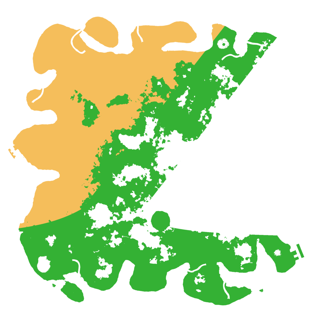 Biome Rust Map: Procedural Map, Size: 4500, Seed: 2009320999