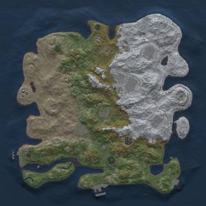 Thumbnail Rust Map: Procedural Map, Size: 4000, Seed: 55092723, 18 Monuments