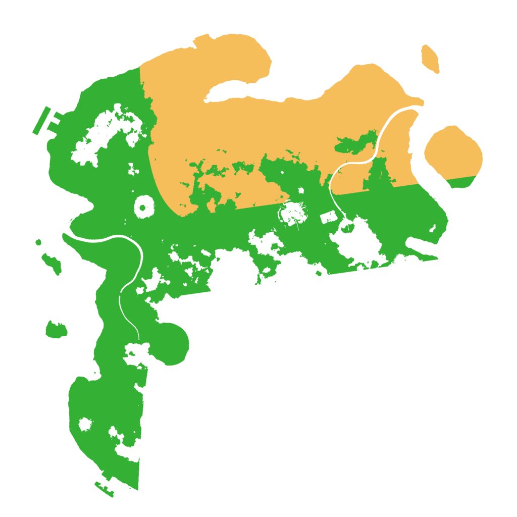 Biome Rust Map: Procedural Map, Size: 3500, Seed: 65465465