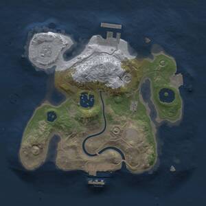 Thumbnail Rust Map: Procedural Map, Size: 2000, Seed: 287387715, 6 Monuments