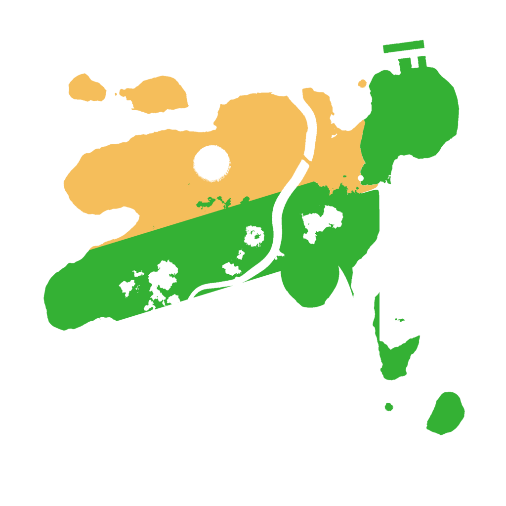 Biome Rust Map: Procedural Map, Size: 2500, Seed: 75000