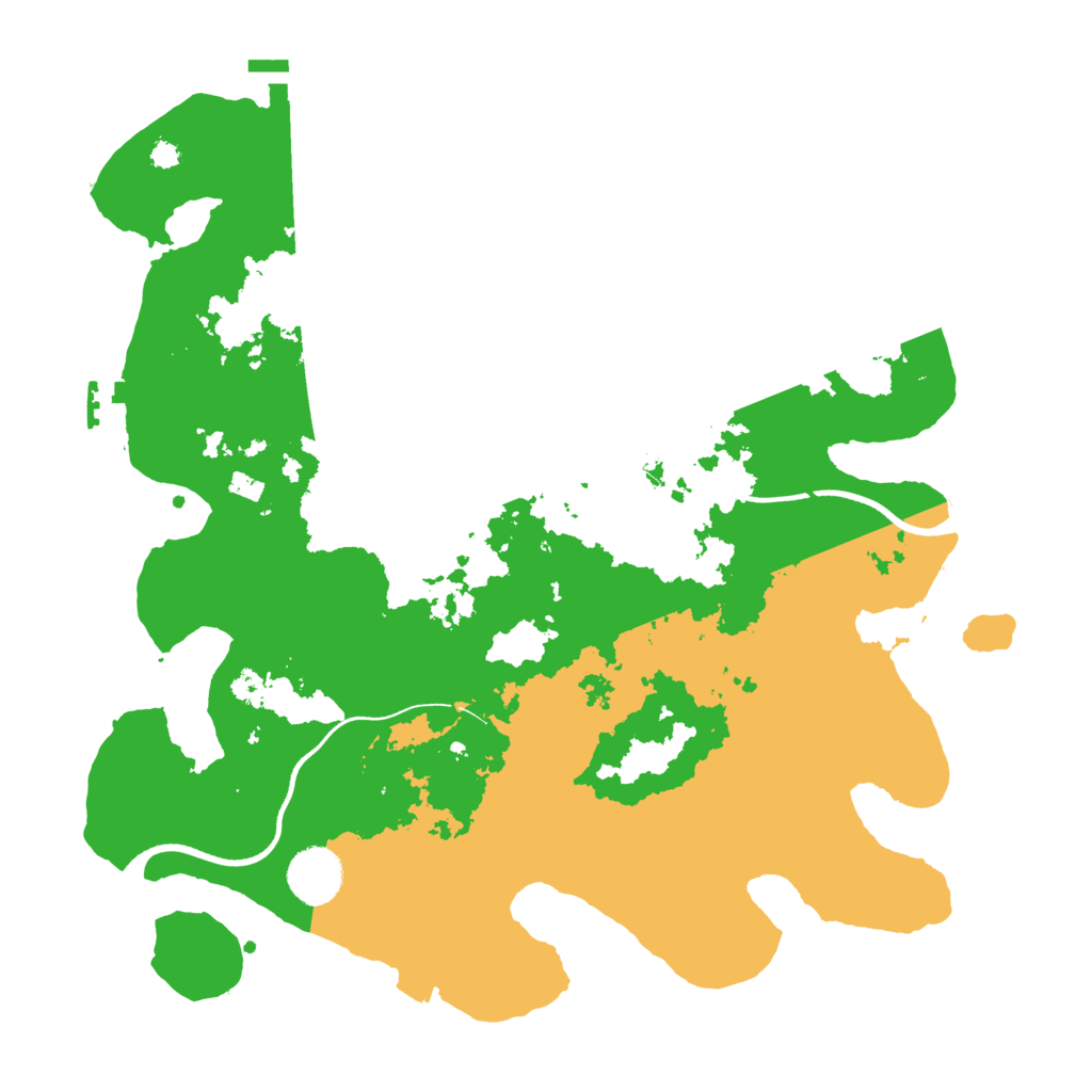 Biome Rust Map: Procedural Map, Size: 3500, Seed: 1989002959