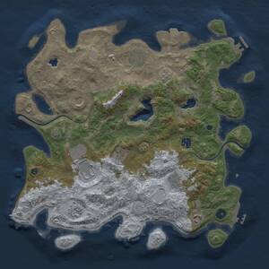 Thumbnail Rust Map: Procedural Map, Size: 4000, Seed: 312294729, 15 Monuments