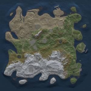 Thumbnail Rust Map: Procedural Map, Size: 4000, Seed: 312294729, 19 Monuments