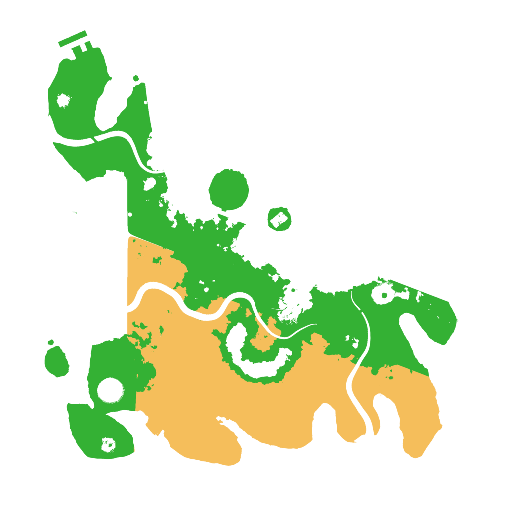 Biome Rust Map: Procedural Map, Size: 3500, Seed: 2071207002