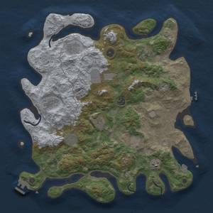 Thumbnail Rust Map: Procedural Map, Size: 4000, Seed: 1572563401, 18 Monuments