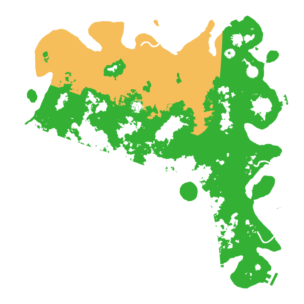 Biome Rust Map: Procedural Map, Size: 4550, Seed: 733216