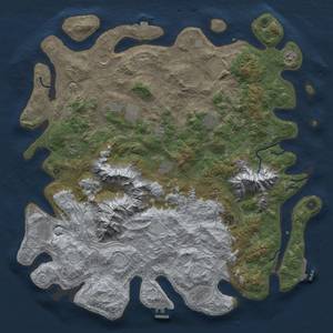 Thumbnail Rust Map: Procedural Map, Size: 5000, Seed: 13345, 19 Monuments