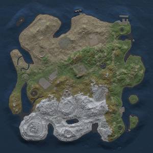 Thumbnail Rust Map: Procedural Map, Size: 3500, Seed: 272918748, 18 Monuments