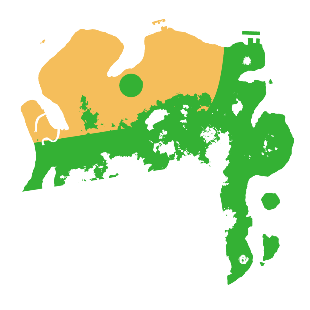 Biome Rust Map: Procedural Map, Size: 3500, Seed: 272918748