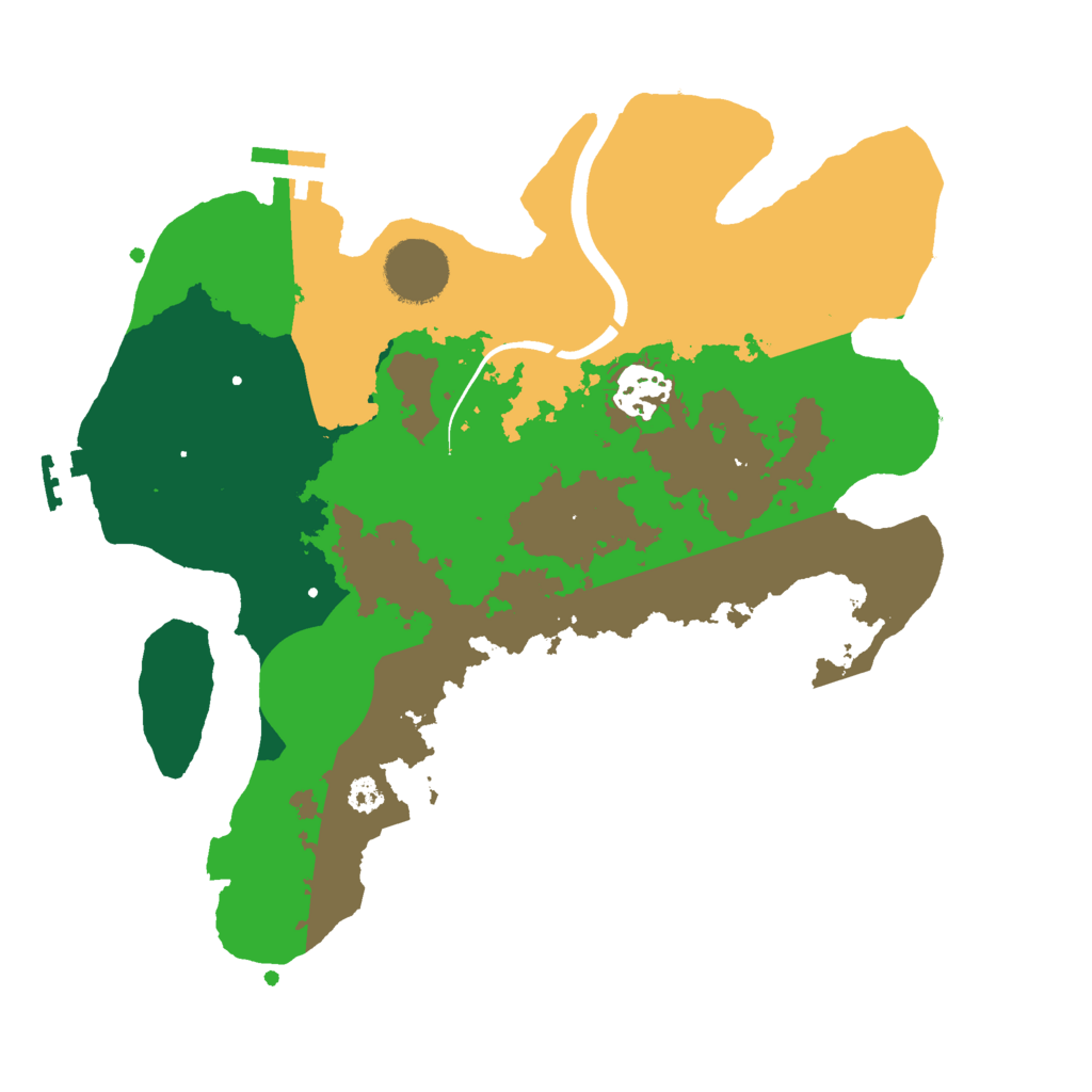 Biome Rust Map: Procedural Map, Size: 3000, Seed: 11119