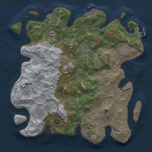 Thumbnail Rust Map: Procedural Map, Size: 4000, Seed: 1534378444, 18 Monuments