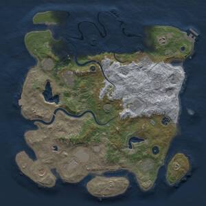 Thumbnail Rust Map: Procedural Map, Size: 4000, Seed: 6214, 16 Monuments