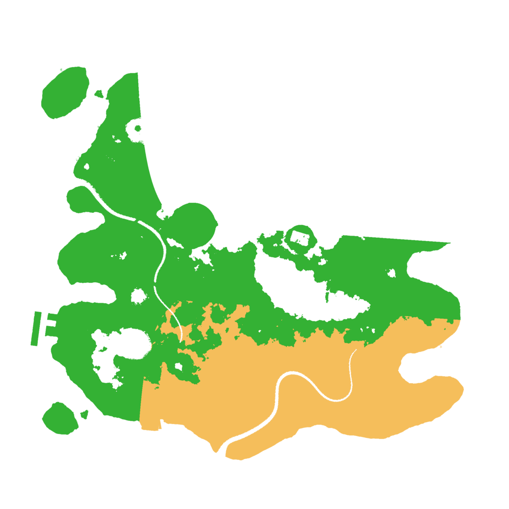 Biome Rust Map: Procedural Map, Size: 3000, Seed: 77332555