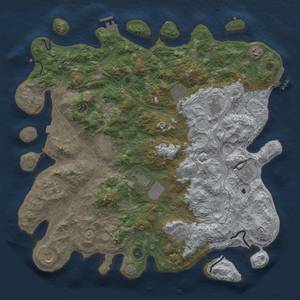 Thumbnail Rust Map: Procedural Map, Size: 4500, Seed: 1557103011, 19 Monuments