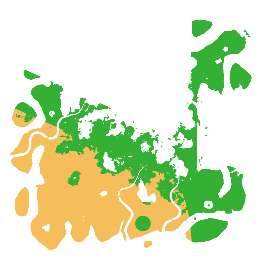 Biome Rust Map: Procedural Map, Size: 4500, Seed: 2104369817