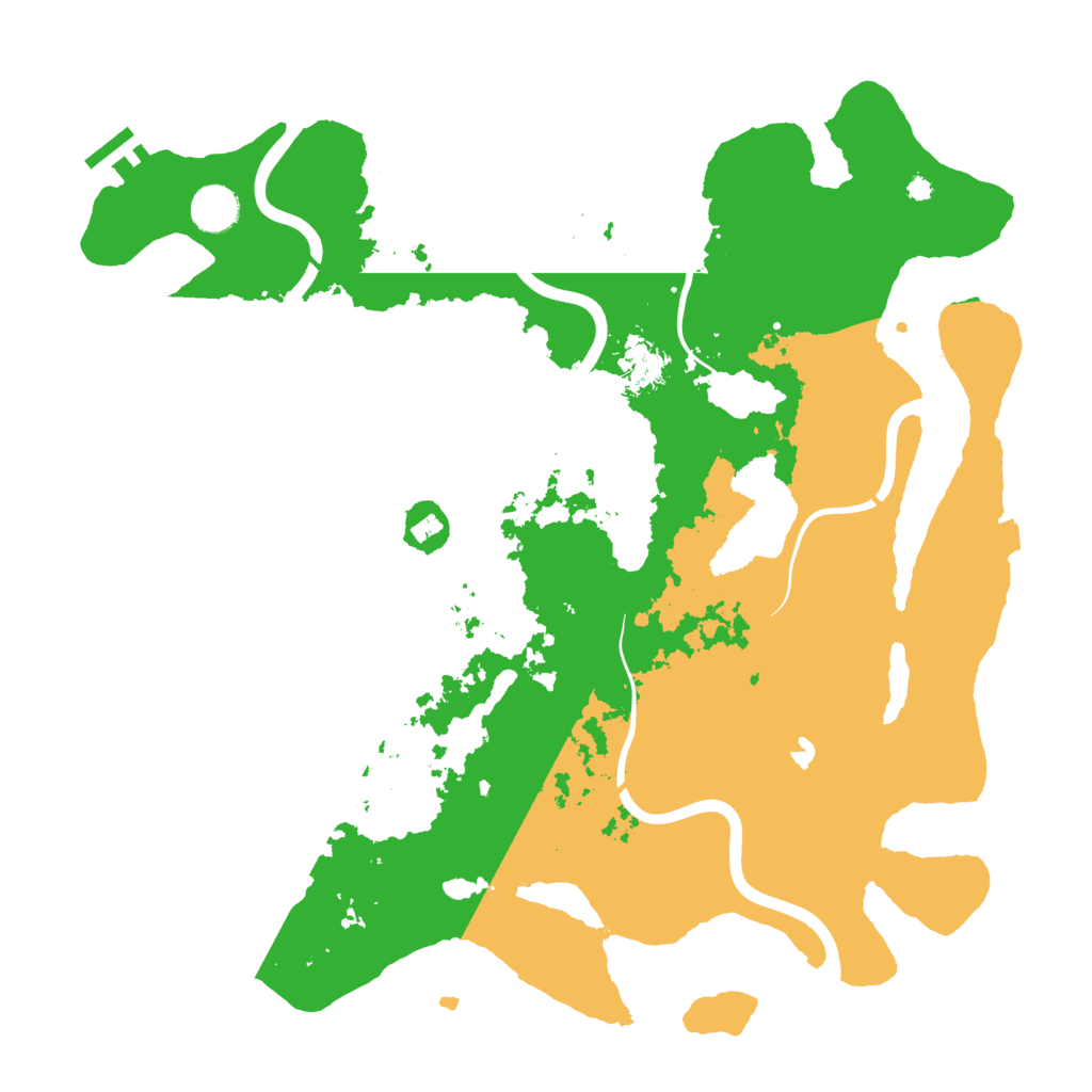 Biome Rust Map: Procedural Map, Size: 4000, Seed: 3458