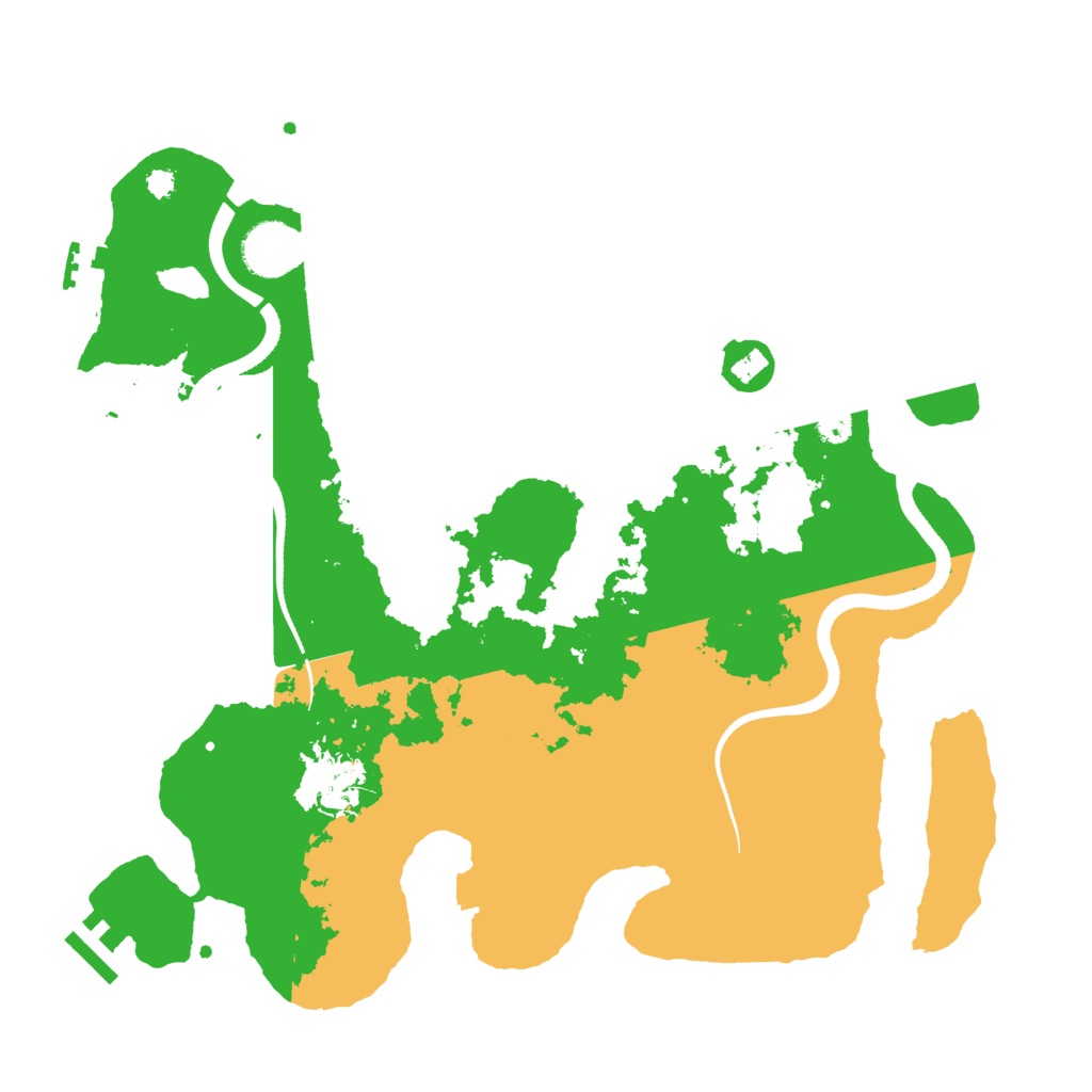 Biome Rust Map: Procedural Map, Size: 3451, Seed: 1