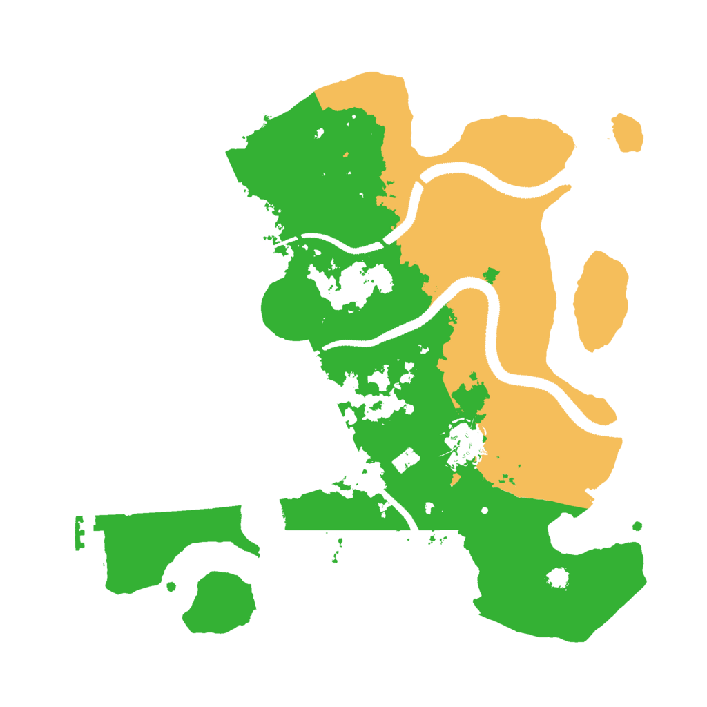 Biome Rust Map: Procedural Map, Size: 3000, Seed: 524