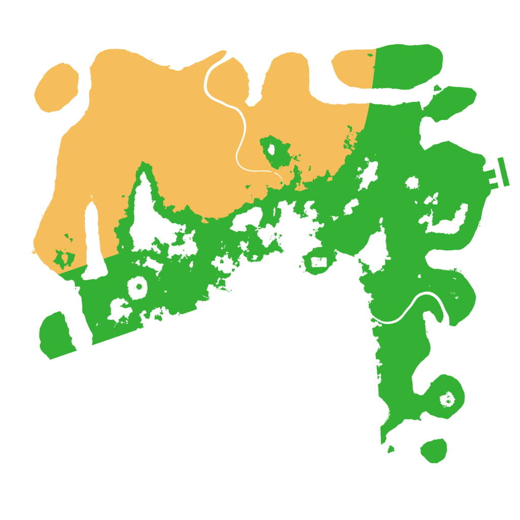 Biome Rust Map: Procedural Map, Size: 3600, Seed: 98765113