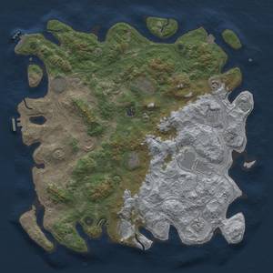 Thumbnail Rust Map: Procedural Map, Size: 4500, Seed: 752284752, 19 Monuments