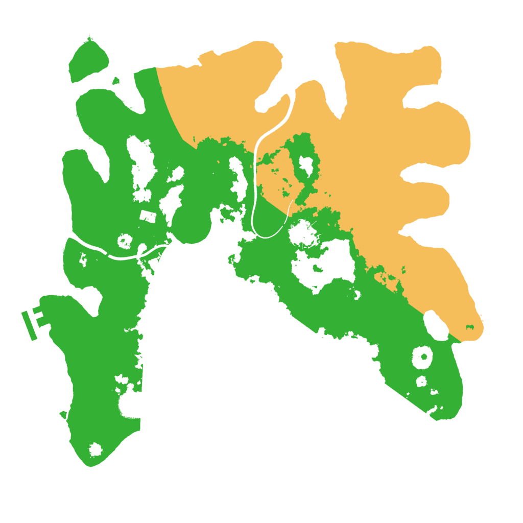 Biome Rust Map: Procedural Map, Size: 3500, Seed: 866299438
