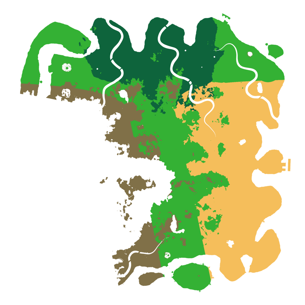 Biome Rust Map: Procedural Map, Size: 5000, Seed: 1239922618