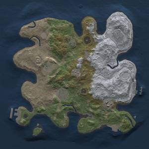 Thumbnail Rust Map: Procedural Map, Size: 3000, Seed: 958429892, 13 Monuments