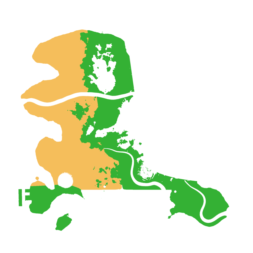 Biome Rust Map: Procedural Map, Size: 3000, Seed: 958429892