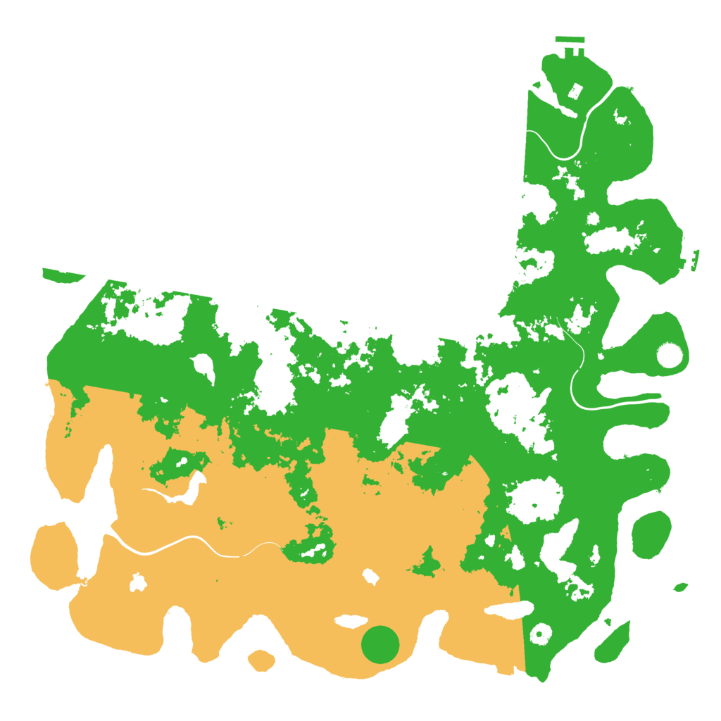 Biome Rust Map: Procedural Map, Size: 5000, Seed: 420420420