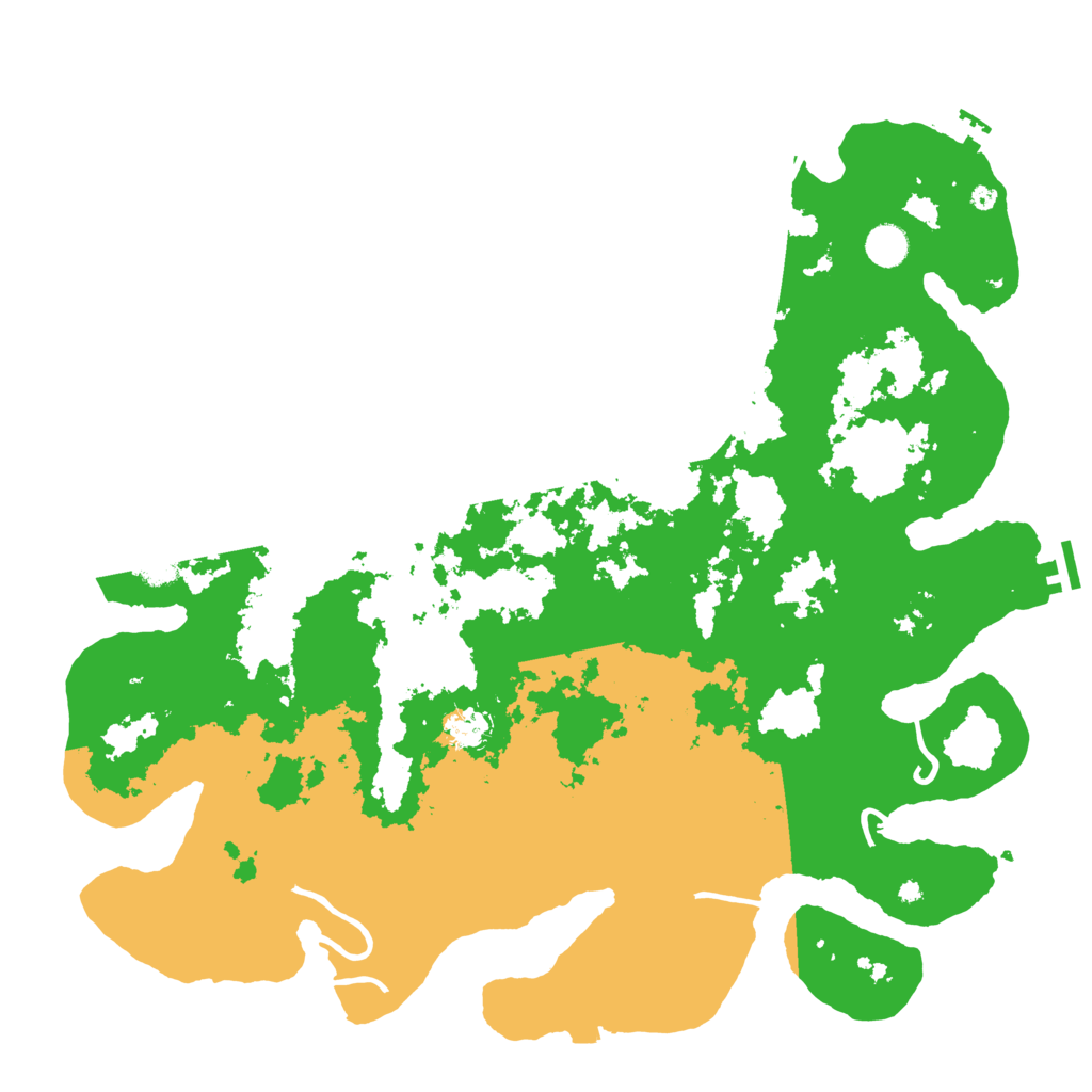 Biome Rust Map: Procedural Map, Size: 4500, Seed: 2034964025