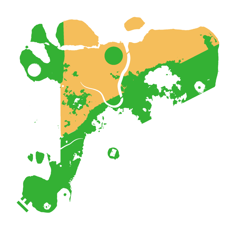 Biome Rust Map: Procedural Map, Size: 3500, Seed: 1325826374