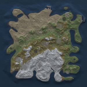 Thumbnail Rust Map: Procedural Map, Size: 4000, Seed: 334726990, 18 Monuments