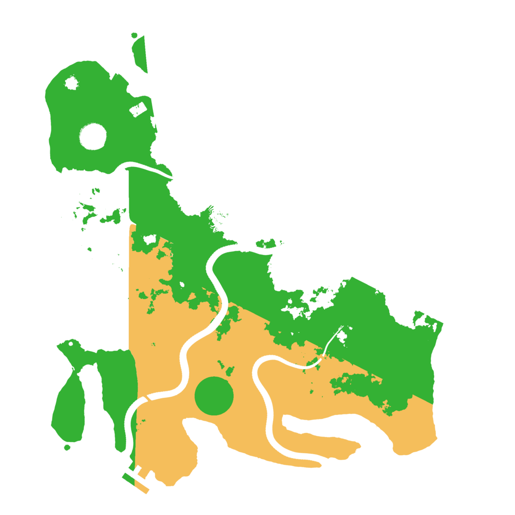 Biome Rust Map: Procedural Map, Size: 3500, Seed: 1306709734