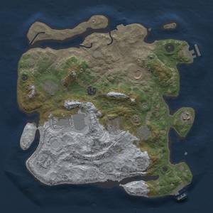 Thumbnail Rust Map: Procedural Map, Size: 3500, Seed: 541750222, 17 Monuments