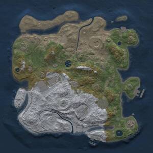 Thumbnail Rust Map: Procedural Map, Size: 3500, Seed: 541750222, 13 Monuments